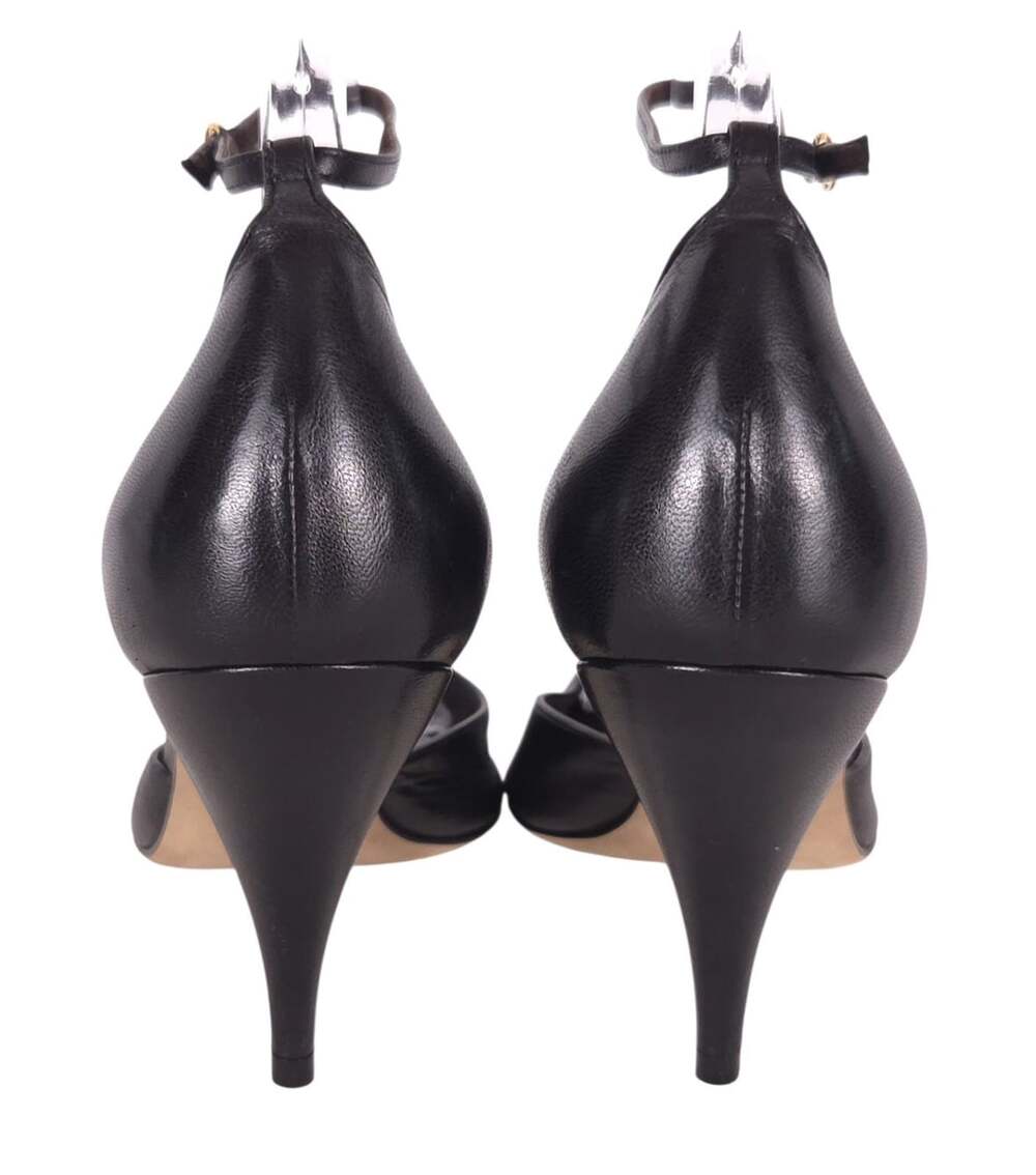 The Row Liisa D'Orsay Pumps US 9 EU 39 Womens Black Soft Lambskin $1610 - Picture 6 of 12